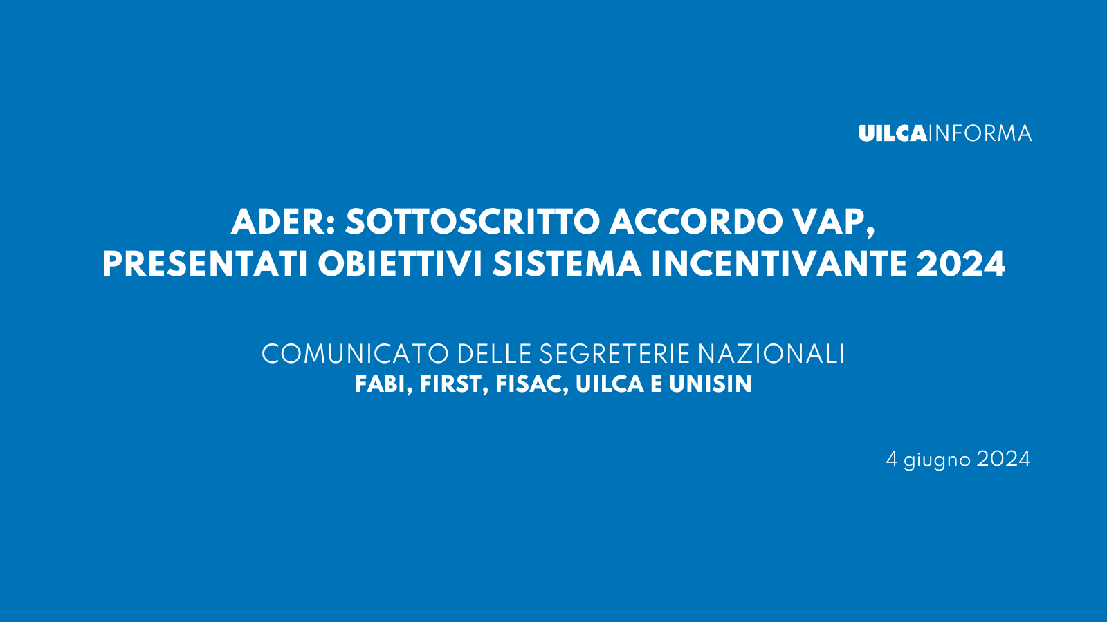 AdER Sottoscritto Accordo Vap Presentati Obiettivi Sistema